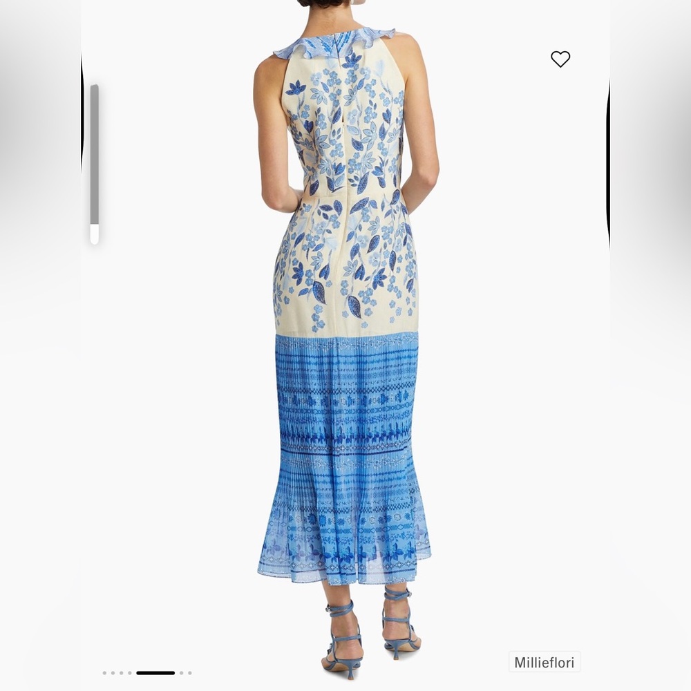 SALONI Amy Silk Ruffle Dress - Picture 3 of 8